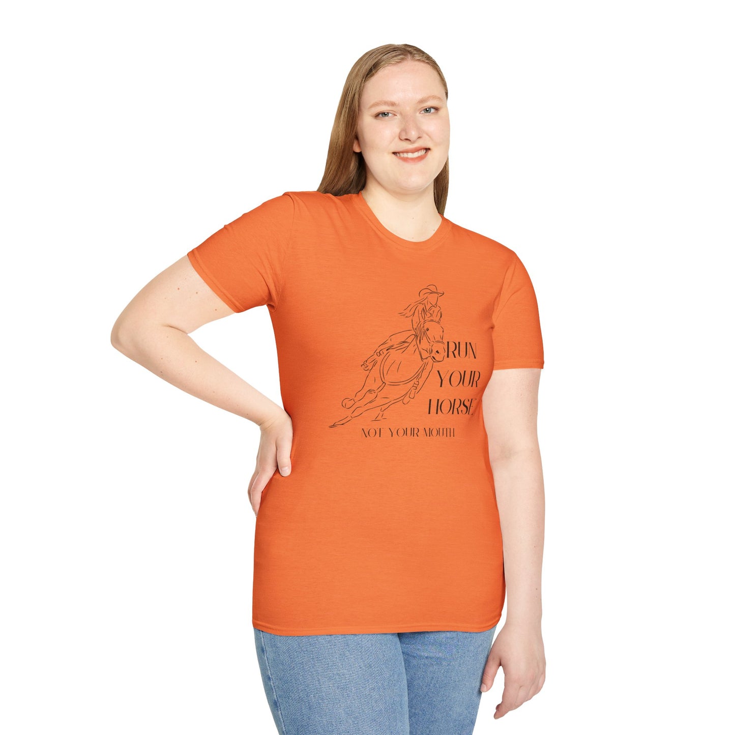 Run your horse-Unisex Softstyle T-Shirt