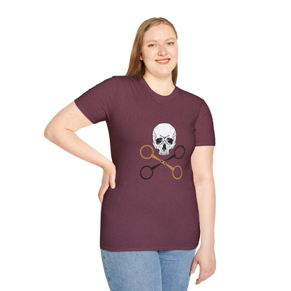 Skull and crossbits-Unisex Softstyle T-Shirt