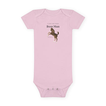 Boss man-Baby Short Sleeve Onesie®