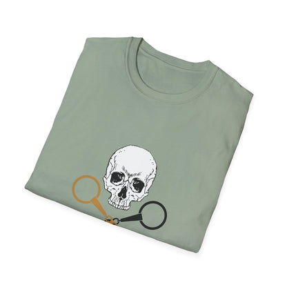 Skull and crossbits-Unisex Softstyle T-Shirt