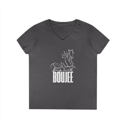 Bay and boujee-Ladies' V-Neck T-Shirt