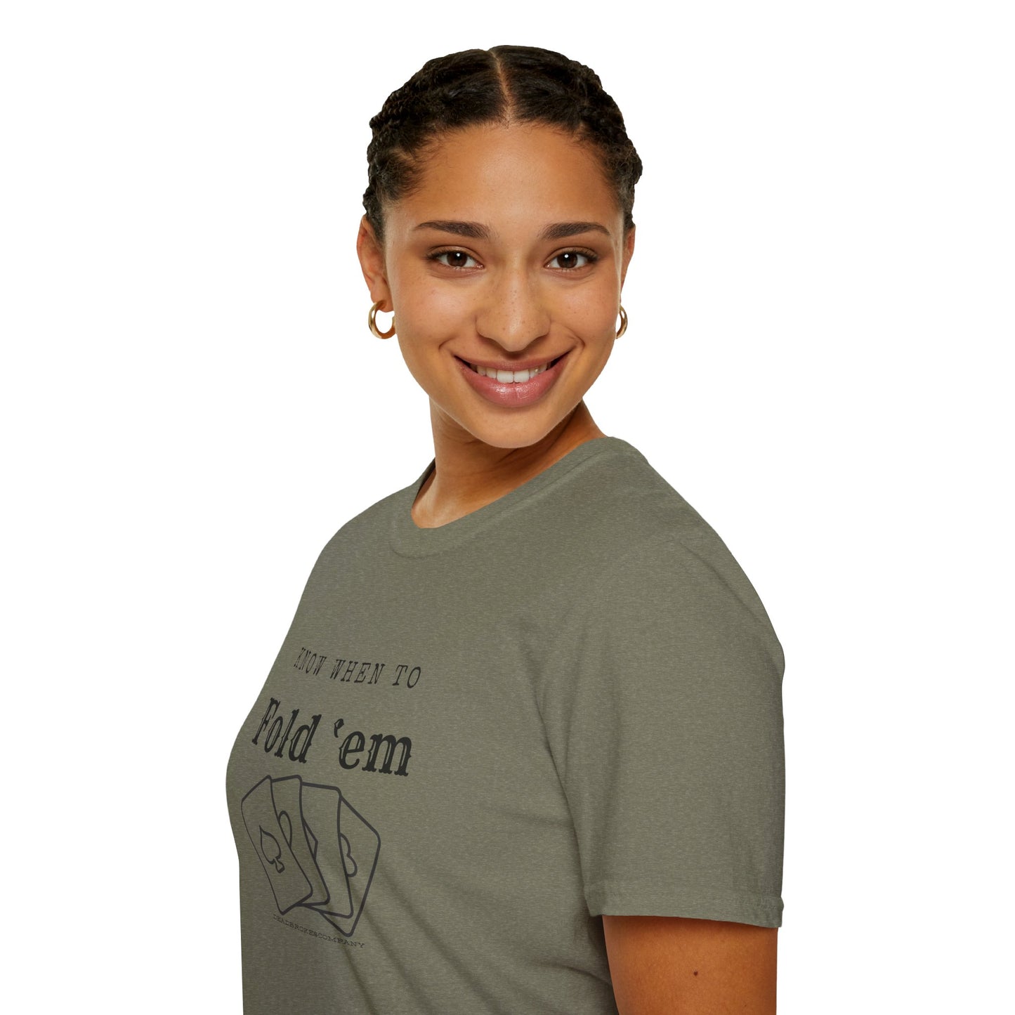 Know when to fold ‘em-Unisex Softstyle T-Shirt