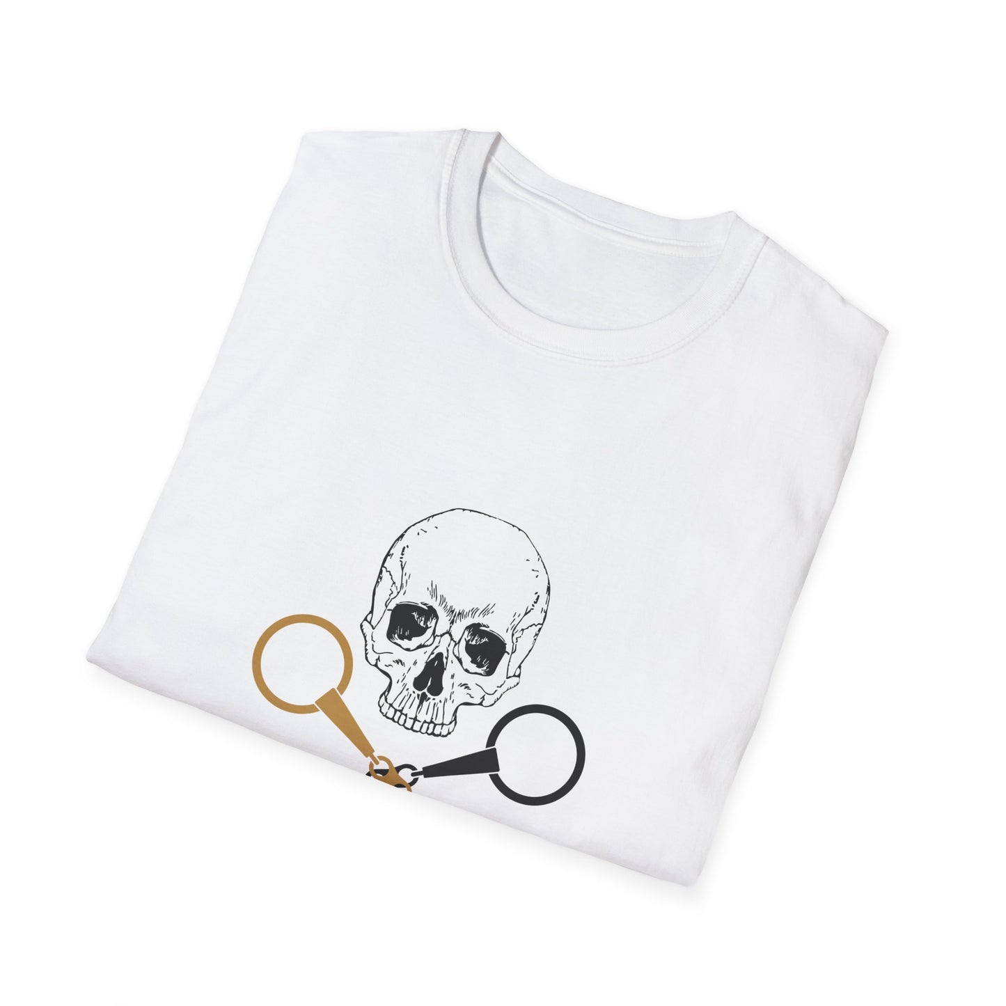 Skull and crossbits-Unisex Softstyle T-Shirt