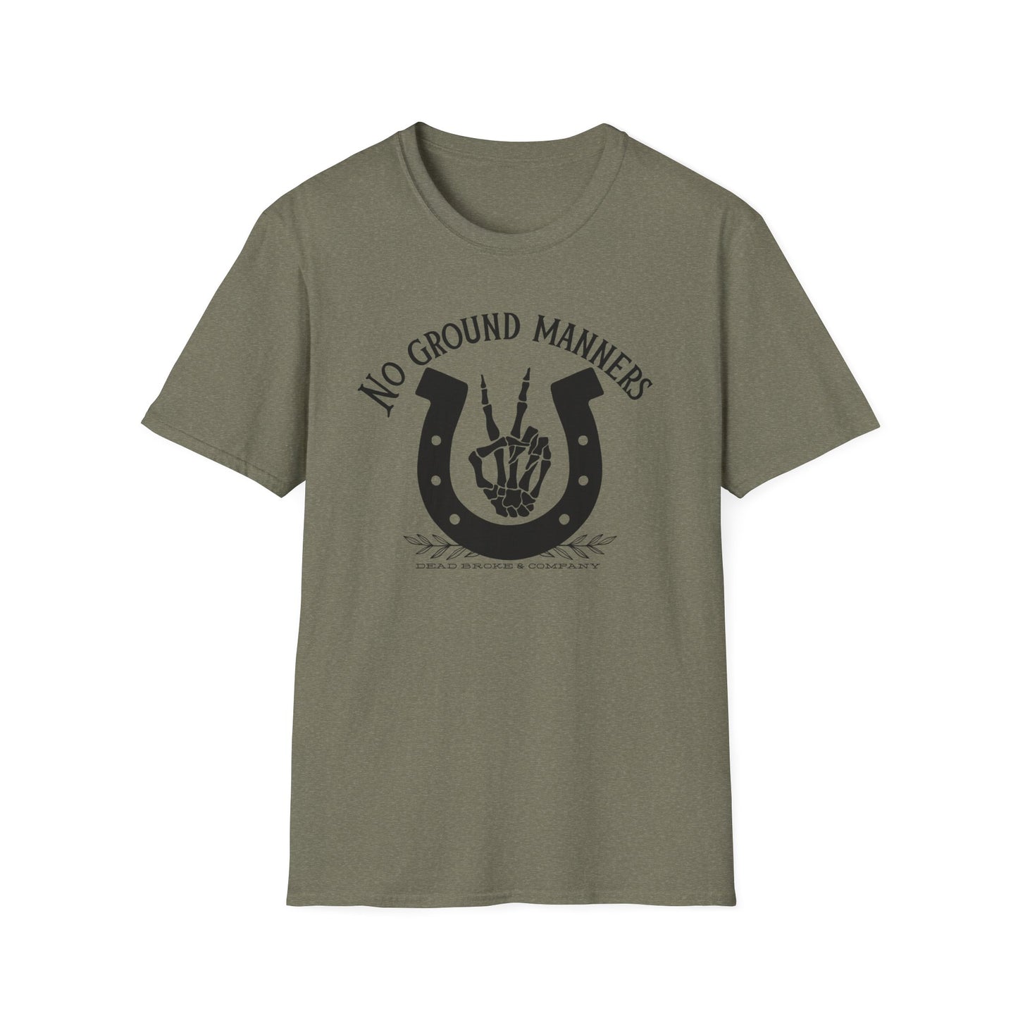 No ground manners-Unisex Softstyle T-Shirt