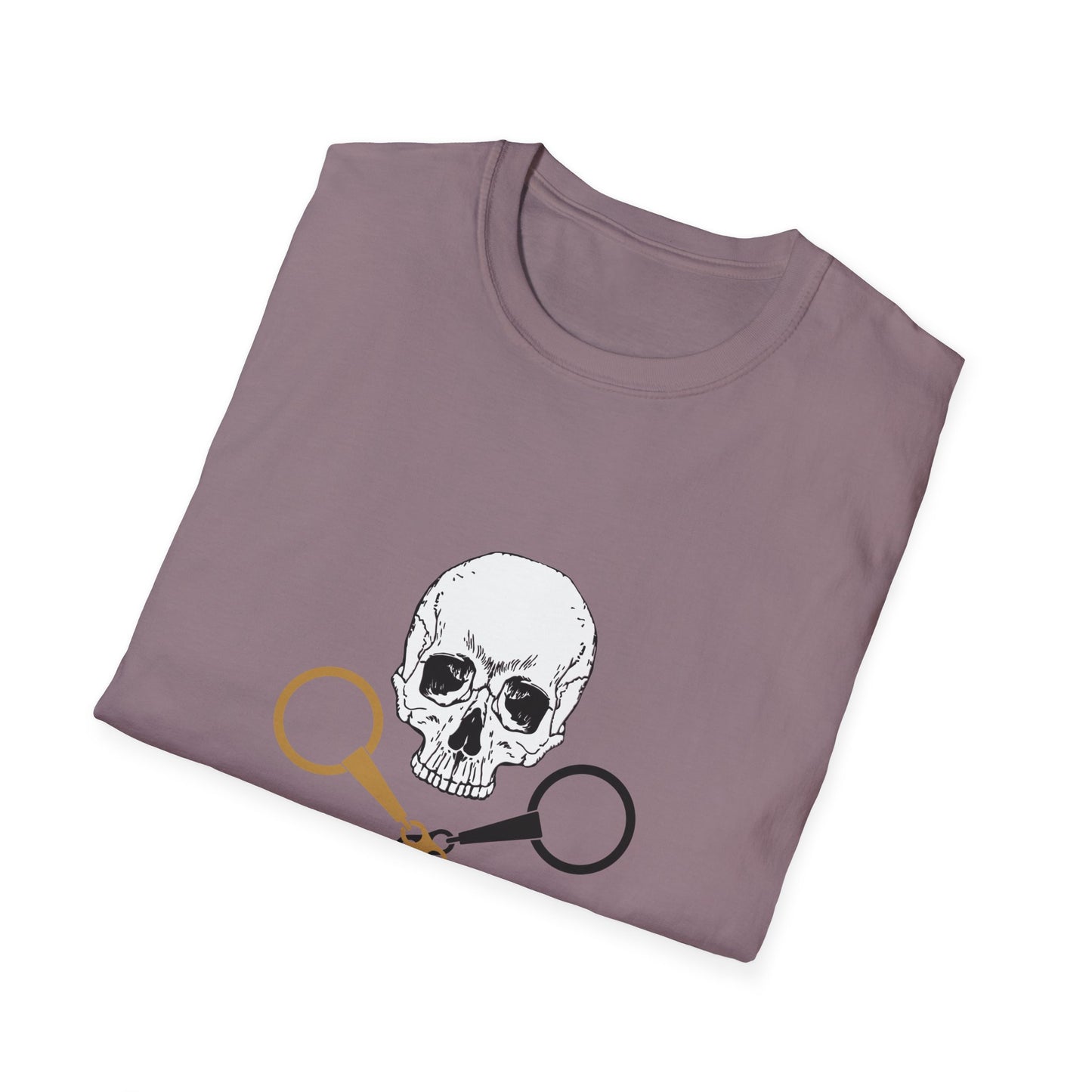 Skull and crossbits-Unisex Softstyle T-Shirt