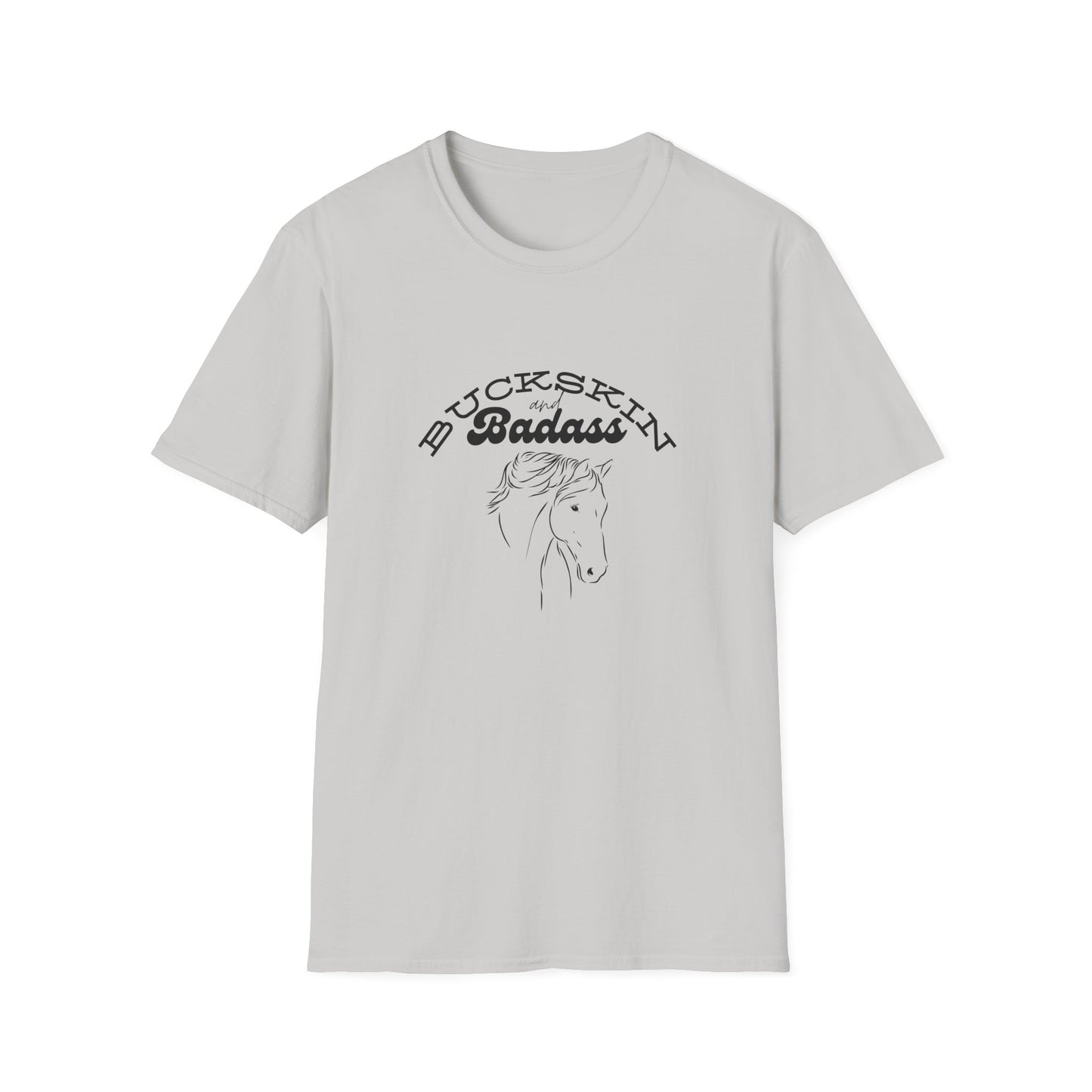 Buckskin and badass-Unisex Softstyle T-Shirt