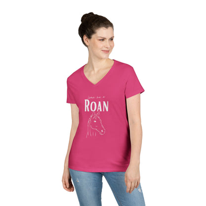 Leave me a roan-Ladies' V-Neck T-Shirt