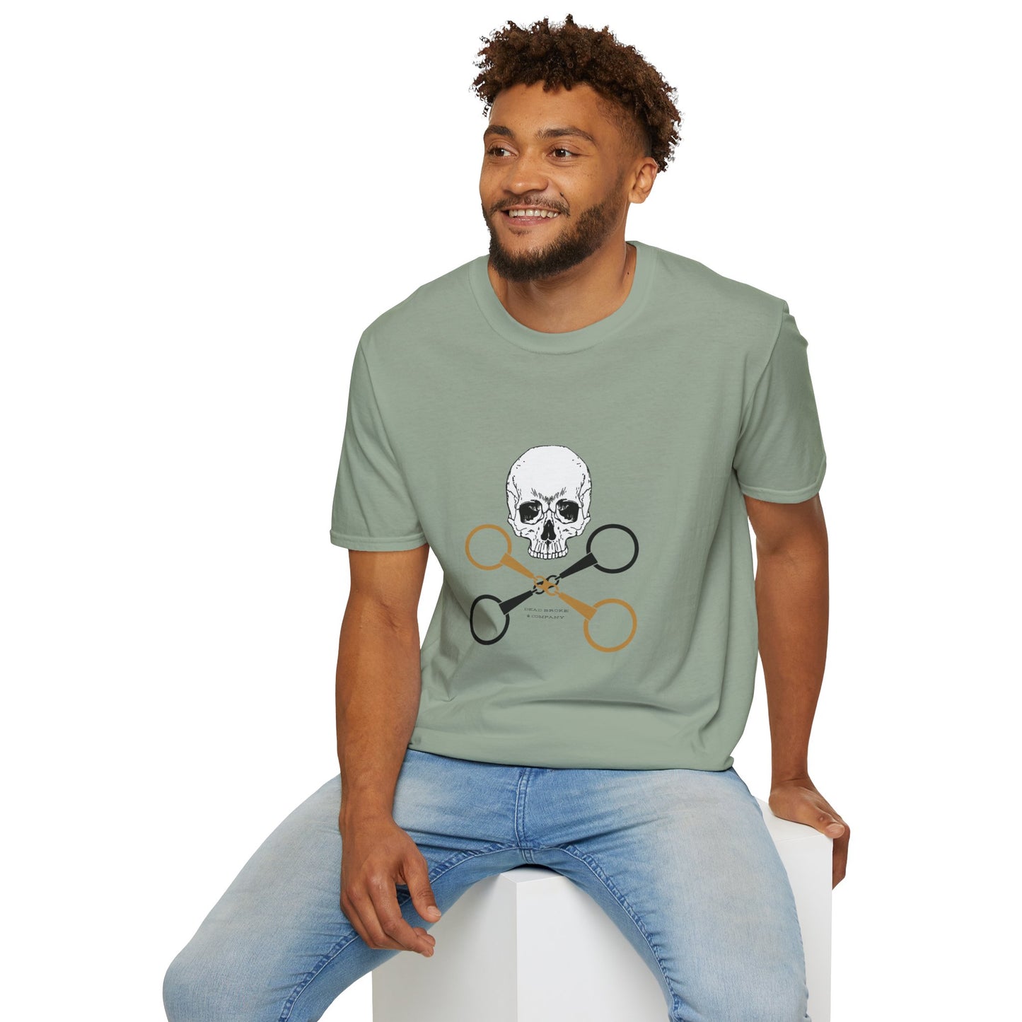 Skull and crossbits-Unisex Softstyle T-Shirt