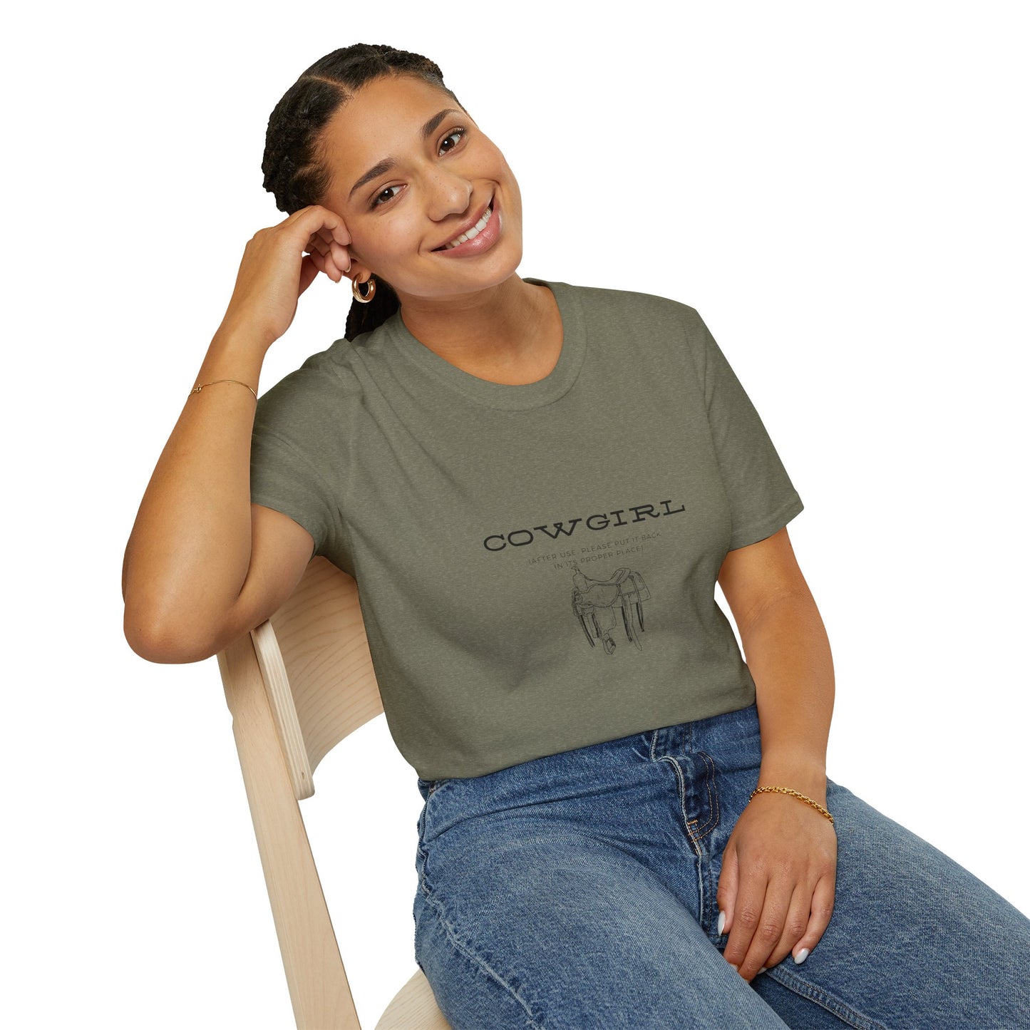 Return cowgirl after use-Unisex Softstyle T-Shirt