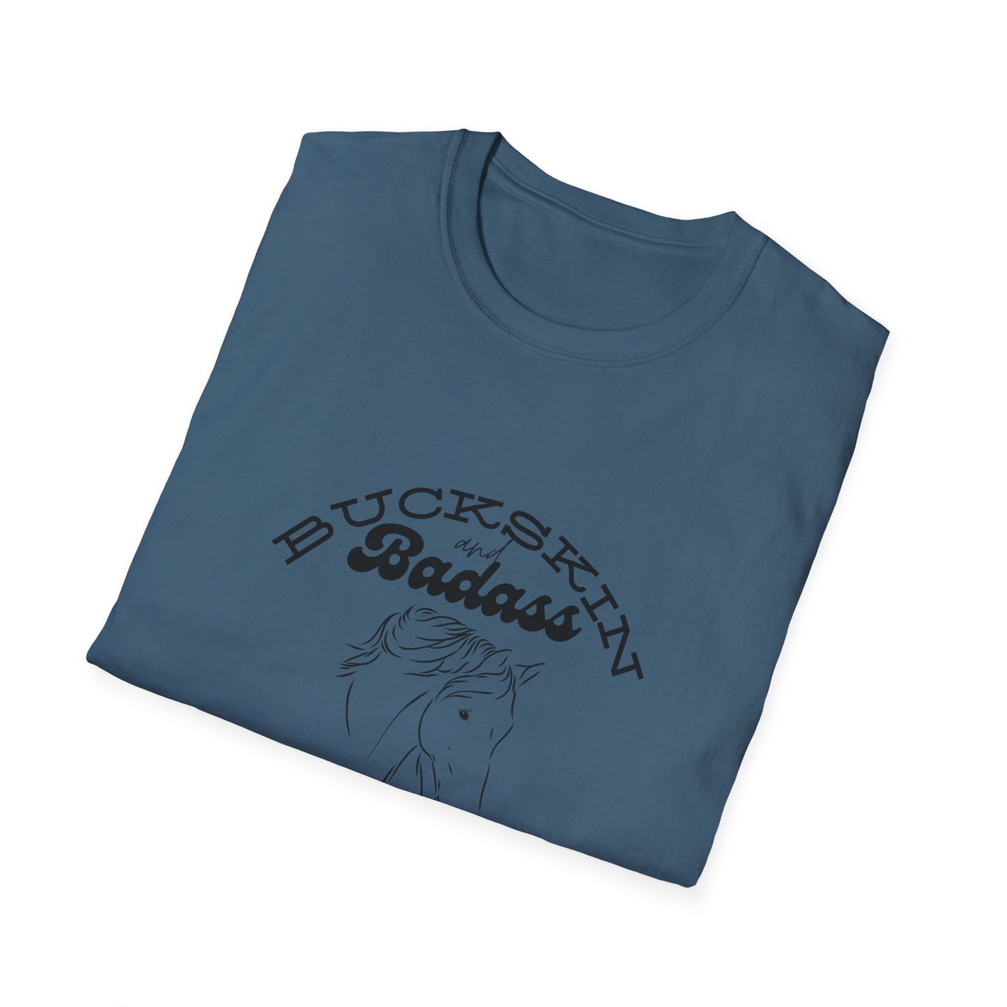 Buckskin and badass-Unisex Softstyle T-Shirt