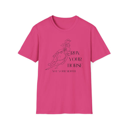 Run your horse-Unisex Softstyle T-Shirt