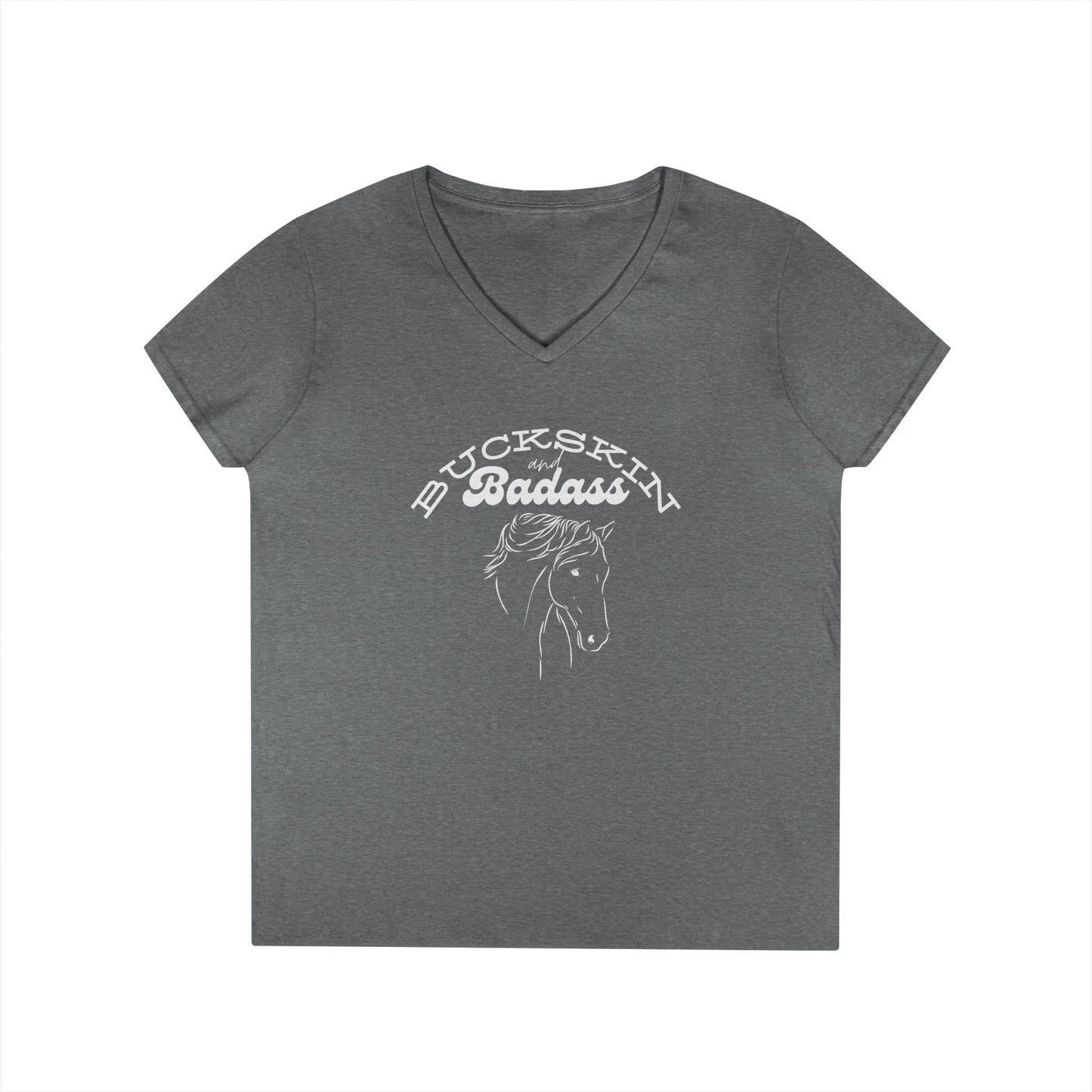 Buckskin badass-Ladies' V-Neck T-Shirt