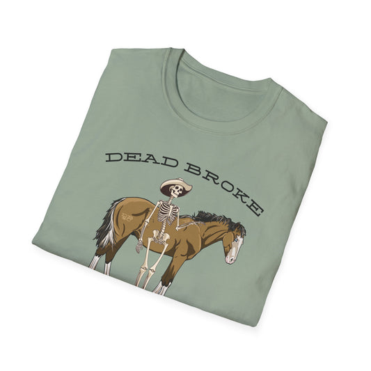 Dead Broke & Company logo-Unisex Softstyle T-Shirt