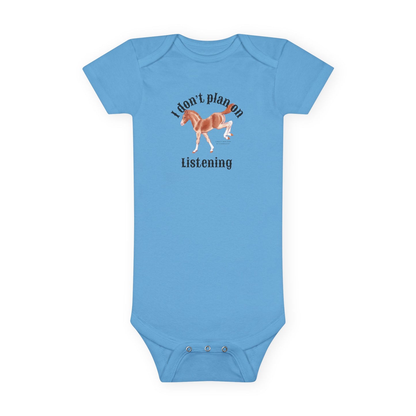 Don’t plan on listening-Baby Short Sleeve Onesie®