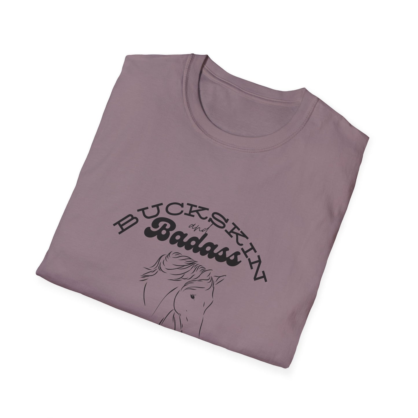 Buckskin and badass-Unisex Softstyle T-Shirt