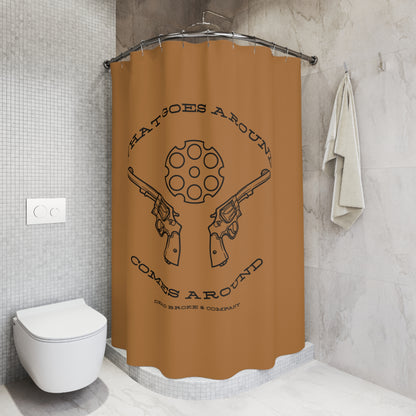 What goes around-Shower Curtain