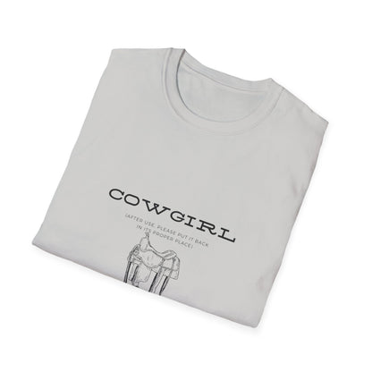 Return cowgirl after use-Unisex Softstyle T-Shirt