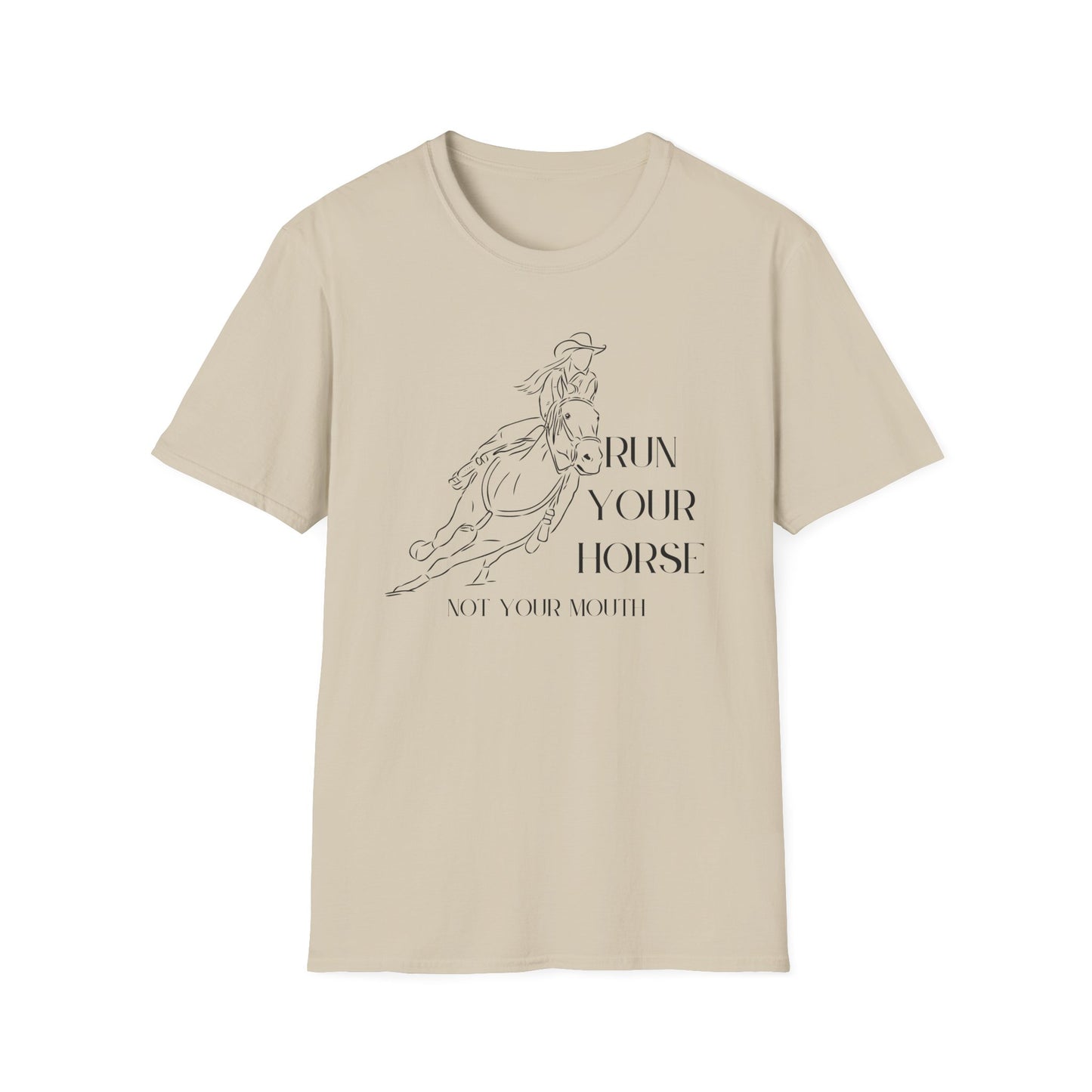 Run your horse-Unisex Softstyle T-Shirt