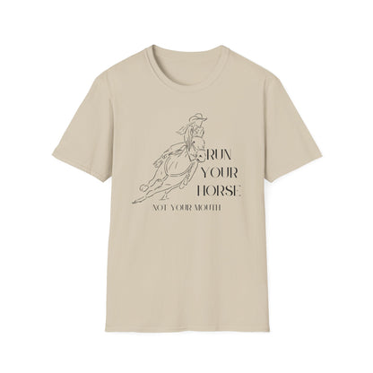 Run your horse-Unisex Softstyle T-Shirt