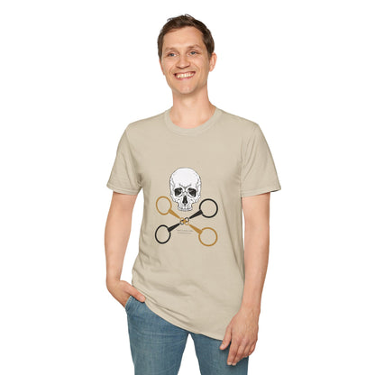 Skull and crossbits-Unisex Softstyle T-Shirt