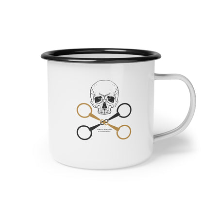 Skull and crossbits-Enamel Camp Cup