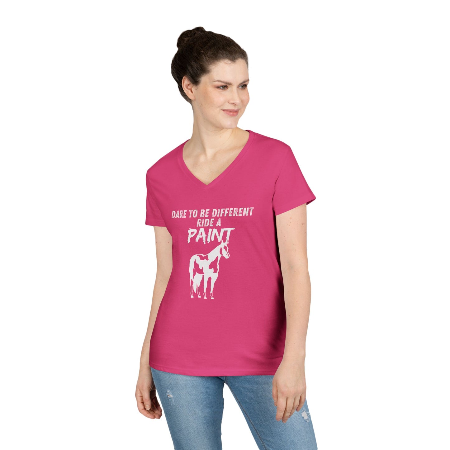 Ride a paint-Ladies' V-Neck T-Shirt